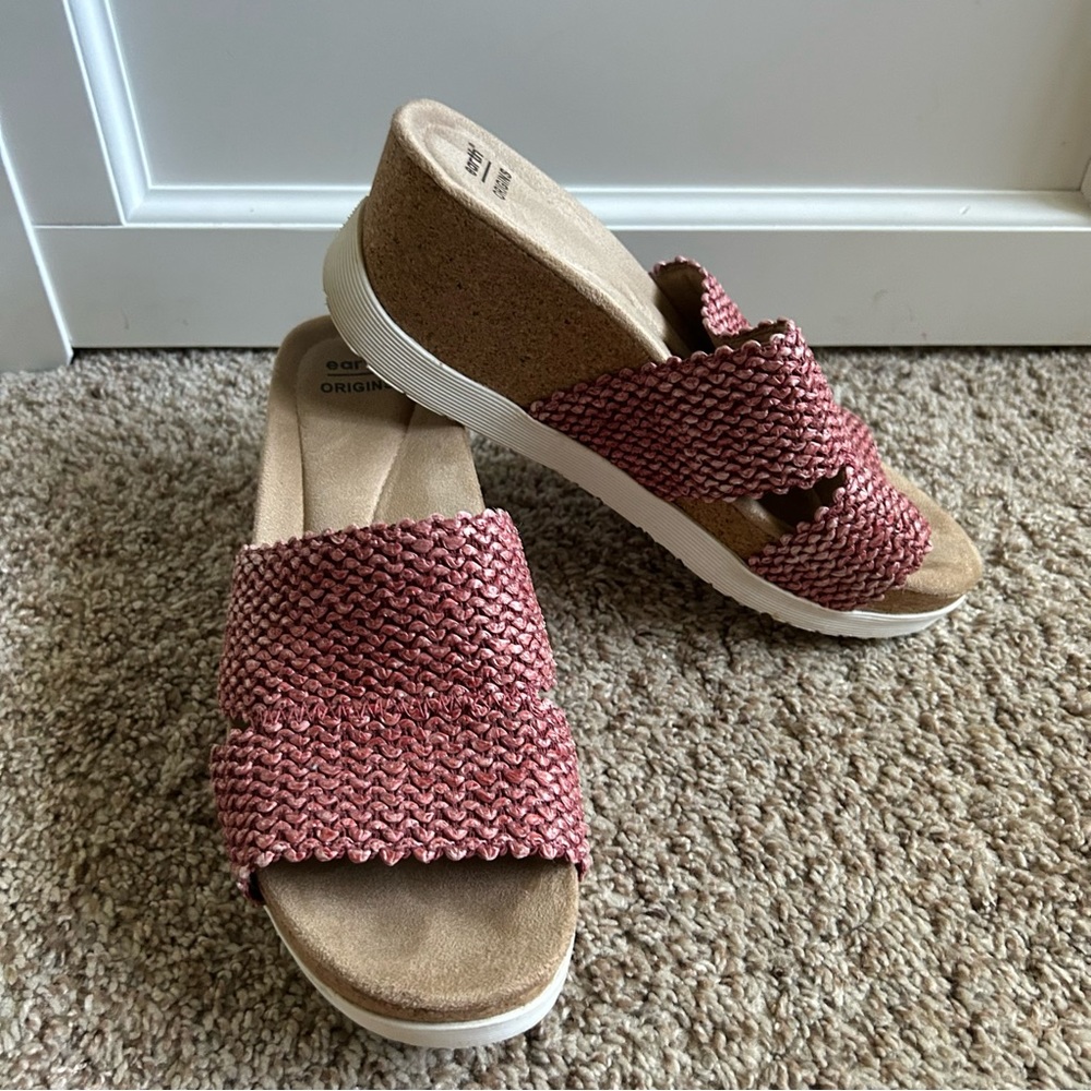 Earth Origins Wedge Platform Slide Sandals